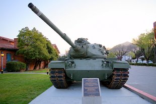M60A3 Patton Battle Tank Front View- (medium sized photo)