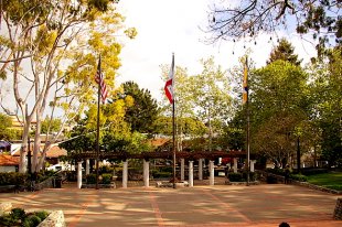 Old Mission Flagpoles- (medium sized photo)